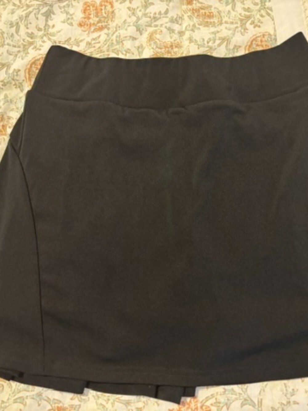 XL Black Golf/Tennis/Exercise Skirt with Shorts & Pockets